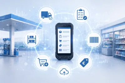 Mobile scanner solution for gas stations to manage inventory, orders and deliveries with offline sync